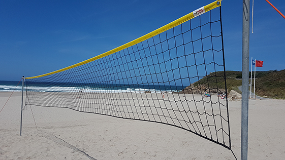 Red Voley Playa 3 Mm Linea Premium con Cinta Amarilla