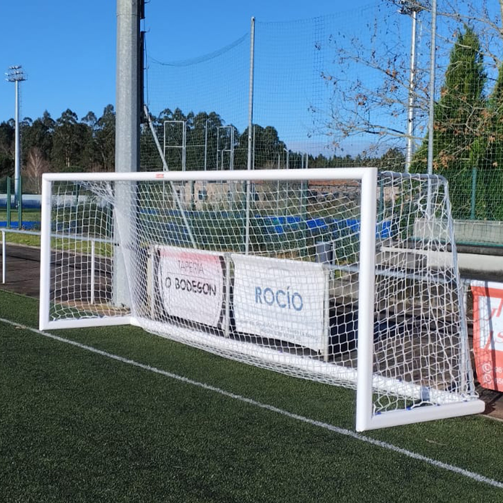 Juego Porterías Aluminio Fútbol 7 120X100 Mm Trasladables