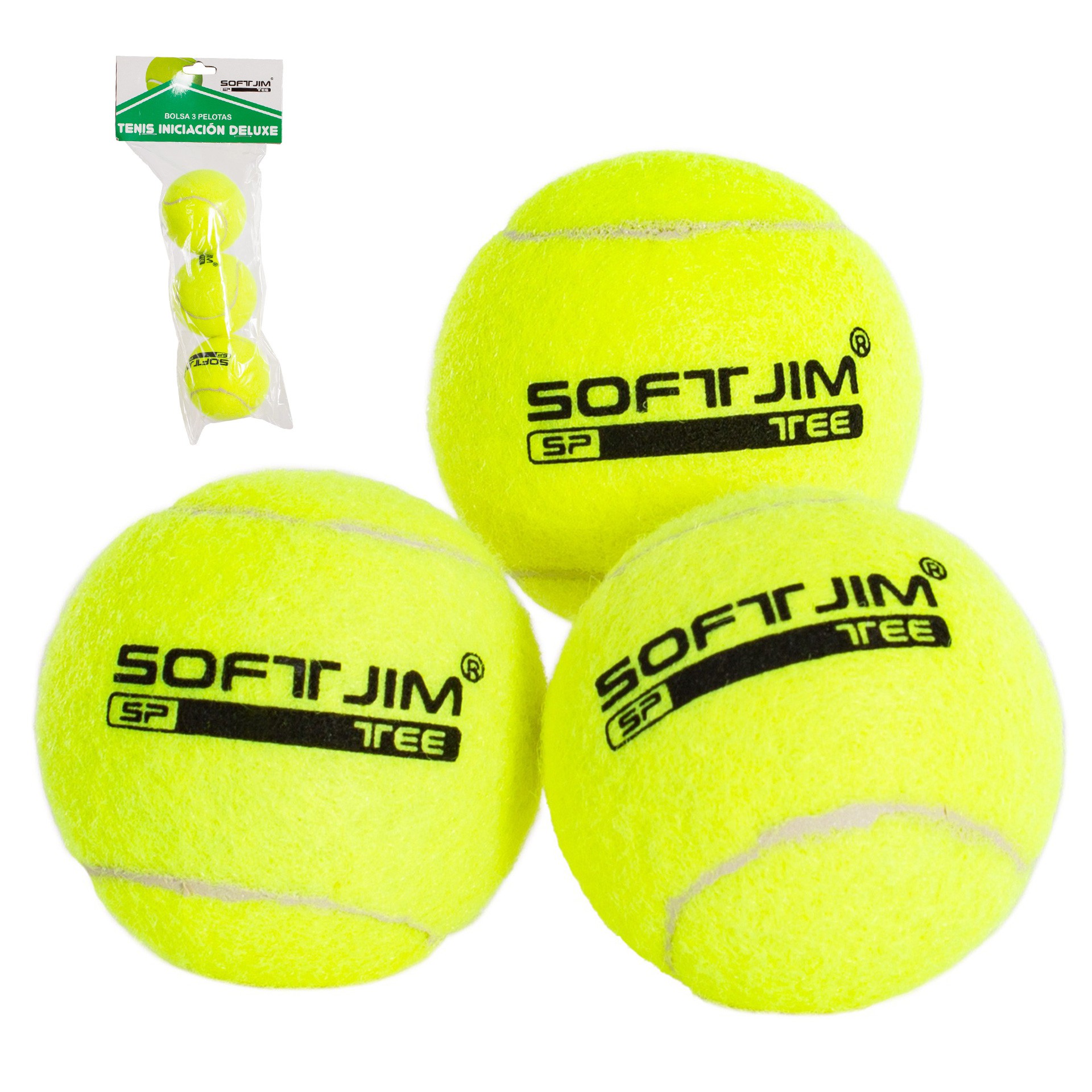 Bolsa 3 Pelotas de Tenis Softee Iniciación Deluxe