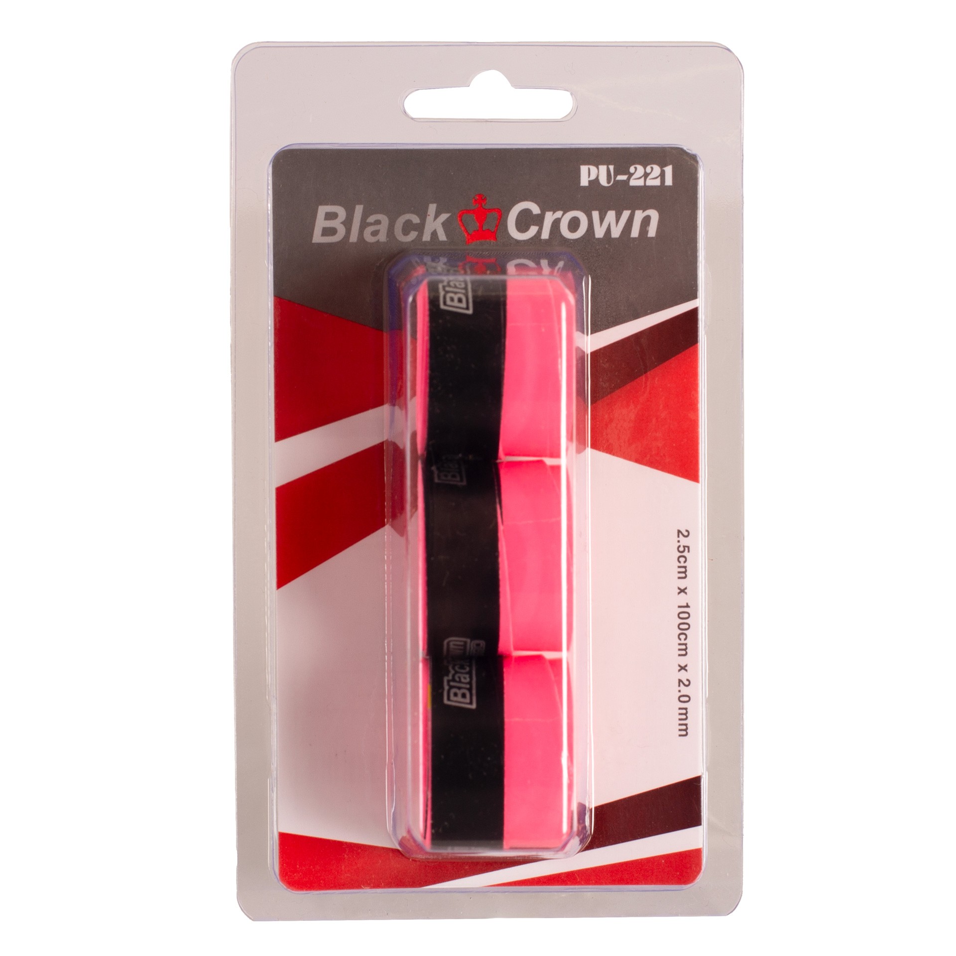 Blister 3 Overgrips Black Crown Perforados