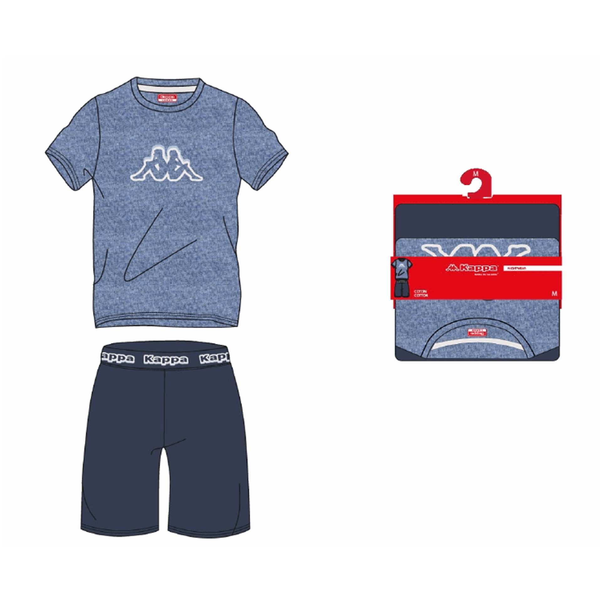 Caja de 12 Pijamas Hombre Kappa 39491234