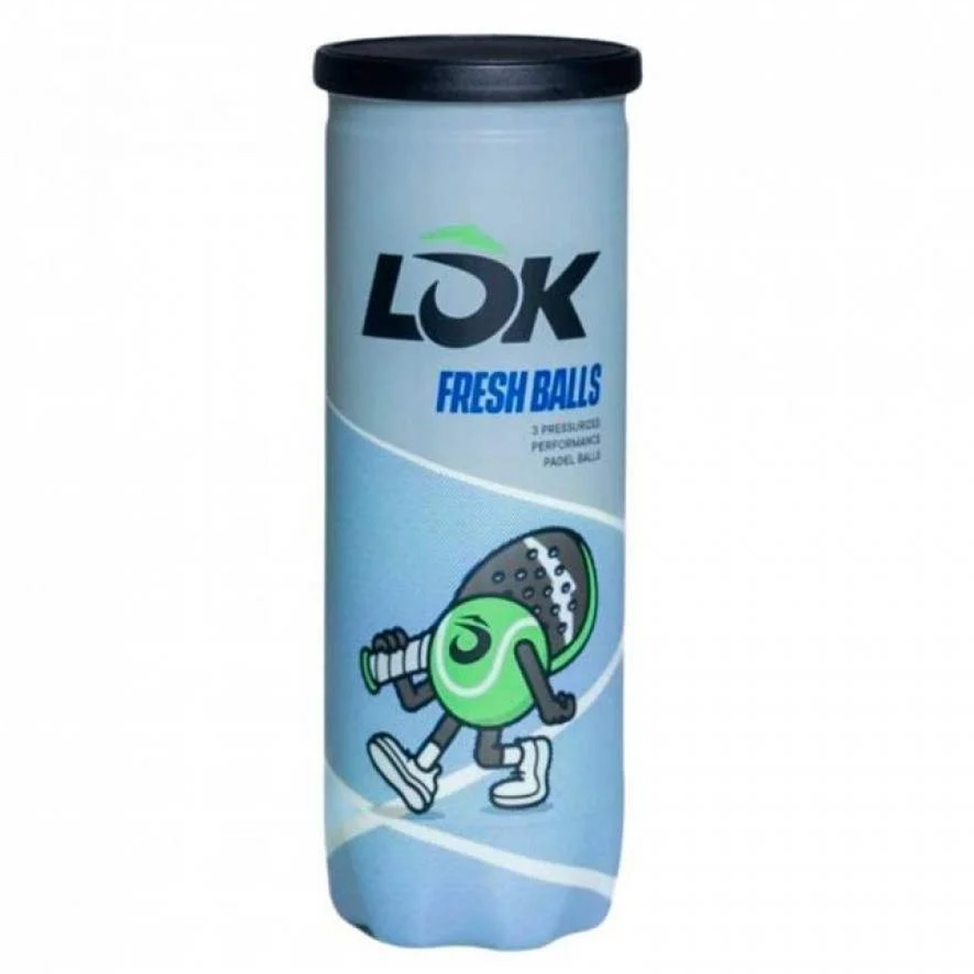 Bote de 3 Pelotas de Pádel Lok Fresh